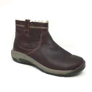 Merrell Encore 4 Bluff Ankle Boots Booties Shoes Womens Size 8 Burgundy Leather - Picture 1 of 10