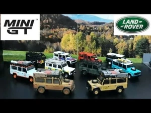 Mini GT 1/64 Land Rover Defender 90 Pickup & 110 Station Wagon - NUEVOS - Imagen 1 de 35