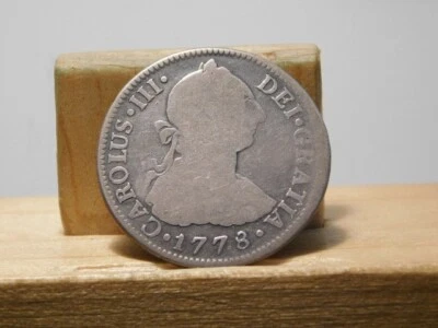 Mexico 1778 silver 2 reals Mexico City, F F - Image 1 of 4