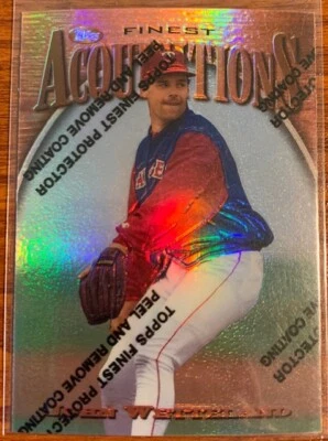1997 Topps Finest Bronze #222 John Wetteland Texas Rangers Free Shipping - Image 1 of 2