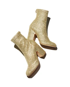 Laurence Dacade Melody Glitzer Blockabsatz Stiefel Größe 7 - Bild 1 von 4