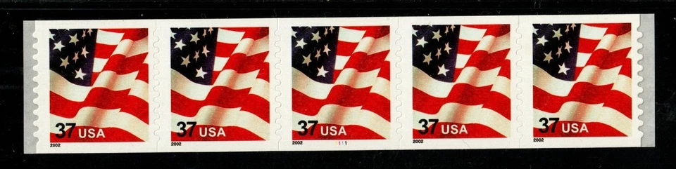 Scott 3632 37¢ Flag P#1111 MNH Free shipping in the USA! - Image 1 of 1
