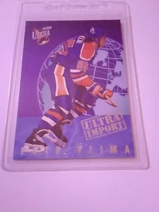 1992-93 Fleer Ultra Import #8 Petr Klima Edmonton Oilers Hockey Card - Picture 1 of 2