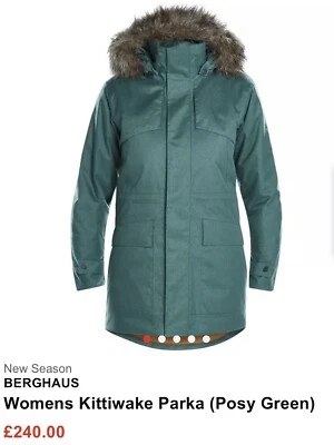 Parka de invierno transpirable Berghaus Hydrosell talla 14/L perfecto estado RASGADO £240 Foto 1 de 4