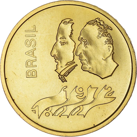 [#343045] Coin, Brazil, 300 Cruzeiros, 1972, prova, MS, Brass, KM:Pr7 Cover