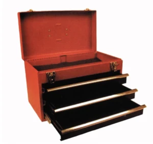 NEW Red Steel Toolbox with 3 Drawers 17 x 10 x 11 Inch✅ - Picture 1 of 2