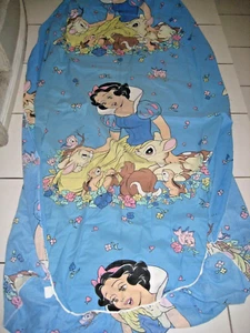 Vintage Disney Snow White TWIN Fitted Sheet 80's - Picture 1 of 4