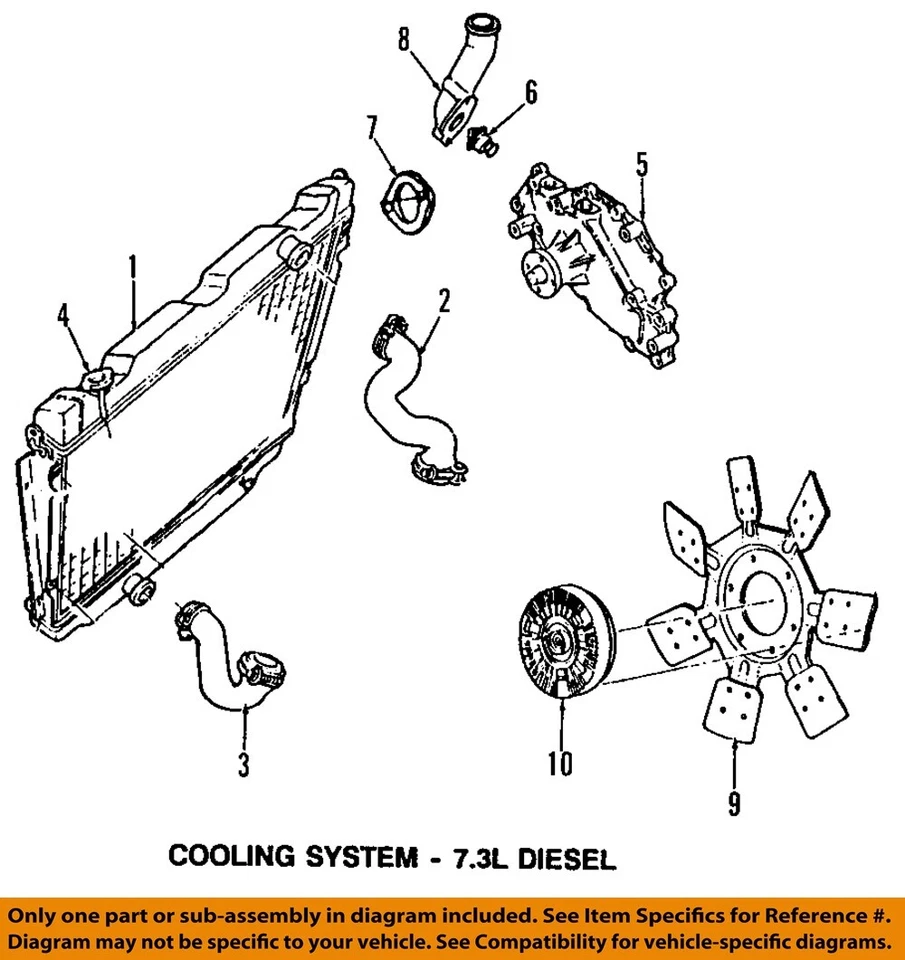FORD OEM E-350 Econoline Club Wagon Cooling System-Thermostat Gasket E9TZ8255B Foto 1 de 1