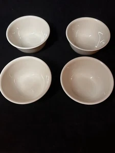 Cornell Set Of Four White Bowls 5“ X 2.25 Dessert Bowls Rameskin - Picture 1 of 6