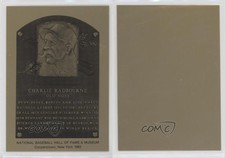 1981-89 Metallic Hall of Fame Plaques 1983 Old Hoss Radbourn Charlie HOF