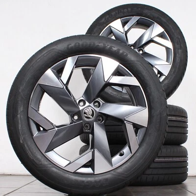 19 Zoll original Skoda Kodiaq II 57H601025A Alufelgen Sommerreifen Sommerräder - Bild 1 von 4