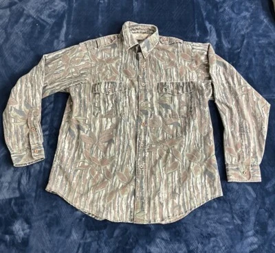 VTG Realtree Red Head Shirt Mens XL Camo Hunting Button USA Lightweight ISSUES - Image 1 of 4