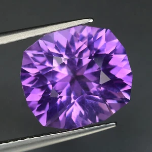 4.40 Cts Purple Amethyst Fancy Precision Cut Natural Loose Gemstone Bolivia - Picture 1 of 3