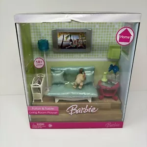 Barbie Futón Y Mesa Sala Juego + Gato 2006 NUEVO RARO - Imagen 1 de 5