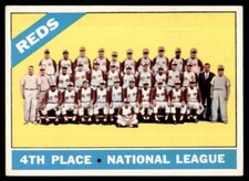 1966 Topps Team Photo 4th Place National League Cincinnati Reds #59