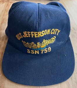 USS JEFFERSON CITY SSN-759 OFFICER BALLCAP XO USN FAST ATTACK NUCLEAR-POWERED SU - Imagen 1 de 2