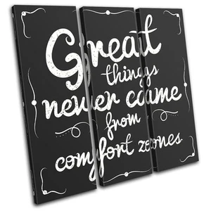 Motivation Quote Office Vintage TREBLE CANVAS WALL ART Picture Print - Picture 1 of 1
