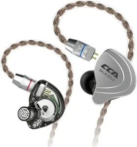 Headphone In-Ear CCA C10 Hybrid Technology 4BA+1DD Wired Earphones 108dB 3.5mm - Picture 1 of 7