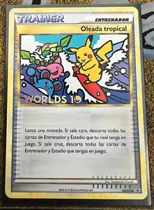 Pokemon ESPAÑOL Tropical Tidal Wave (Oleada tropical) HGSS18 Worlds 10 Promo Casi Nuevo - Imagen 1 de 11