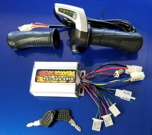 Razor E300 & E200 Variable Speed Kit -Throttle and Controller, 24volt with KEY - Picture 1 of 11