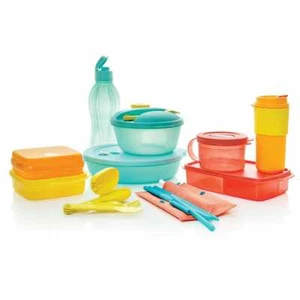 NEW tupperware Crystal wave eco set FREE SHIPPING! lunch storage fridge picnic - Picture 1 of 1