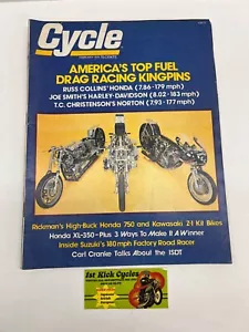 CYCLE MAGAZINE FEBRUARY 1976 HONDA XL350 KAWASAKI KZ900 MOTORCYCLE VINTAGE - Picture 1 of 3