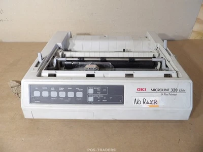 OKI MICROLINE 320 Elite 9-Pin Impact Dot Matrix Printer Parallel - NO POWER - Immagine 1 di 4