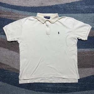 Polo De Colección Deportivo Ralph Lauren Polo L Blanco Crema Algodón Poni Logo - Imagen 1 de 6