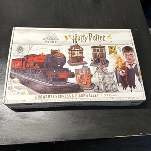 Harry Potter Hogwarts Express And Diagon Alley 3 D Puzzle 453 Pieces... - Picture 1 of 5