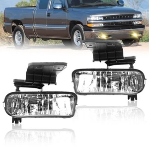 Fog Lights Compatible with 1999-2002 Chevy Silverado 1500 2500, 2000-2001 Sil... - Picture 1 of 6
