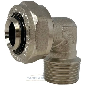 M8088 Maxline 90 grados montaje en codo tubo de 3/4" x 3/4" MNPT aire comprimido - Imagen 1 de 7