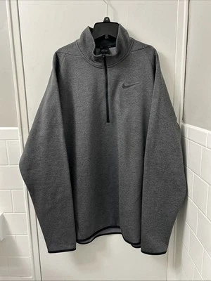 Suéter Nike Dri-Fit para Hombres Talla XL Gris Manga Larga 1/4 Cremallera 932041-071 Foto 1 de 4