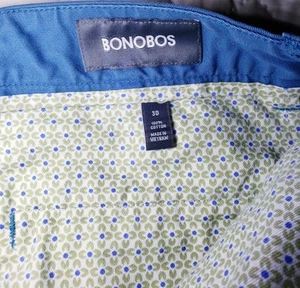 Pantalones cortos chinos planos Bonobos 30x7 para hombre - Imagen 1 de 6