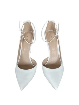 ALDO Brautschuhe Ivory High Heels mit Riemchen Größe 37 Wie Neu - Bild 1 von 3
