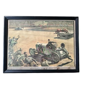 Vintage Helck De Palma 1947 Esquire Print Varga Pinup Double Side Prd Frame Damage - Bild 1 von 15