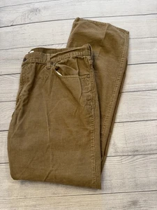 Old Navy Hose Herren 42x36 braun khaki Cord 5 Pocket gerades Bein Freizeit - Bild 1 von 8