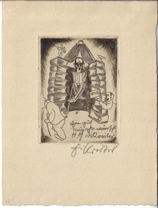 HEINRICH GEORG DIKREITER: Neujahrsgraphik P. F. 1929 - Picture 1 of 1