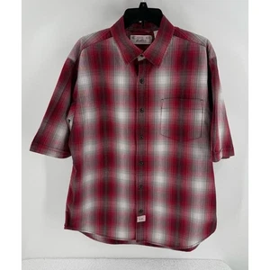 Levi Strauss Signature Karomuster Kurzarm Kragen Hemd Large - Bild 1 von 5