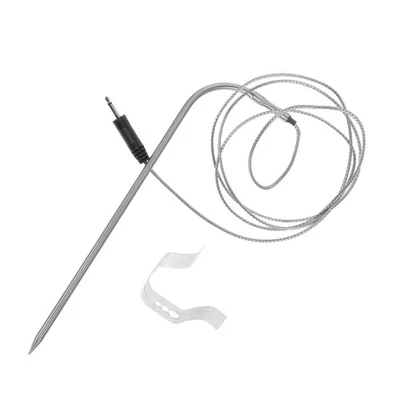  1 set di termometro per griglia in metallo con sonda per il monitoraggio della - Immagine 1 di 4