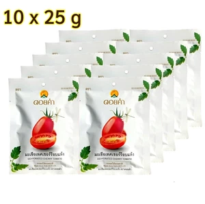 【US DDP】Pack of 10 – Doi Kham Dehydrated Cherry Tomato 0.88 oz– Thai Snack - Picture 1 of 7