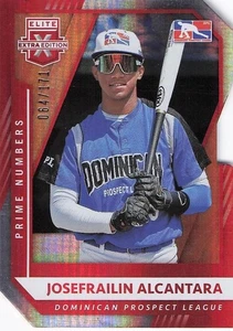 2021 Panini Elite Extra Edition #181 Josefrailin Alcantara Red #064/171 - Bild 1 von 2