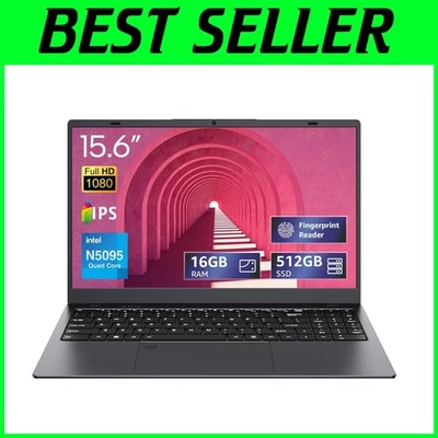 Lightweight 15.6" Laptop, 16GB RAM, 512GB SSD, Win 11 - Image 1 of 4