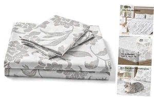 Floral Bed Sheets - Ultra Soft Sheets Set - Brushed Twin 17 - Clay Garden - Picture 1 of 7