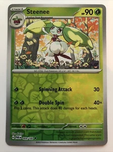 Pokémon TCG Paradox Rift Steenee Reverse Holofoil 009/182 NM - Picture 1 of 2