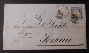 ITALIA ITALY 1861 Provincie Napoletane Emanuele 2° 2gr.  lettera per Teramo - Picture 1 of 3