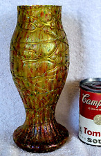 Unmarked Unknown Iridescent Aurene Glass Large Vase Loetz Kralik Era