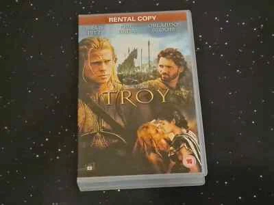 Troy ~ Warner VHS Big Box Ex Rental ~ Brad Pitt, Eric Bana, Orlando Bloom - Image 1 of 4