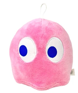 Toy Factory Pac-Man Pink Ghost Plush Stuffed Toy 5" Bandai Namco Amusement - Picture 1 of 9