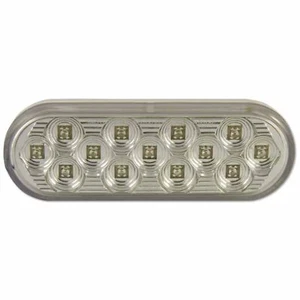 Trux TLED-OBMCR - Luz ovalada de parada, giro y cola - LED roja/lente transparente - Imagen 1 de 2