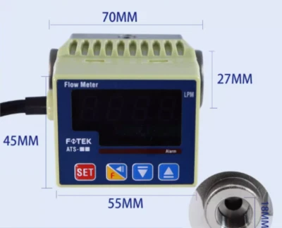 1PC New Fotek ATS-10-ST SUS316 Paddle Wheel Flow Meter Brand Free Ship - Image 1 of 3